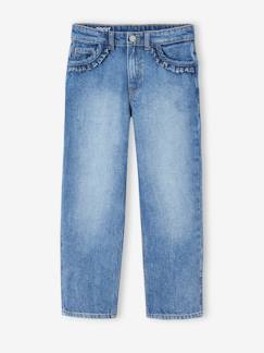 Maedchenkleidung-Hosen-Gerade Mädchen Jeans, Hüftweite COMFORT