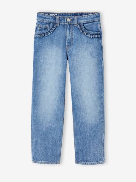 Gerade Mädchen Jeans, Hüftweite COMFORT - bleached+blue stone - 6
