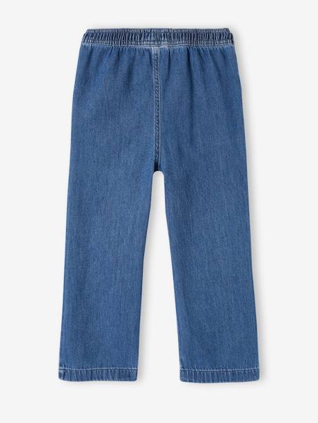 Mädchen Loose-fit-Jeans mit Schlupfbund Oeko-Tex - blue stone+double stone - 2