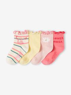 Maedchenkleidung-Unterwäsche, Socken, Strumpfhosen-4er-Pack Mädchen Socken Oeko-Tex