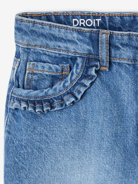 Gerade Mädchen Jeans, Hüftweite COMFORT - bleached+blue stone - 8