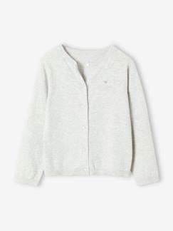 Maedchenkleidung-Pullover, Strickjacken & Sweatshirts-Strickjacken-Mädchen Strickjacke BASICS Oeko-Tex