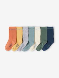 Jungenkleidung-Unterwäsche & Socken-7er-Pack Jungen Socken, zweifarbig BASIC Oeko-Tex