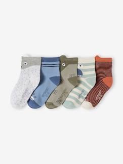 Jungenkleidung-Unterwäsche & Socken-5er-Pack Jungen Socken mit Tieren
