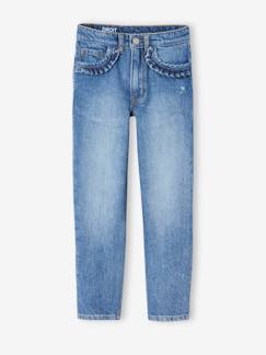 Maedchenkleidung-Hosen-Gerade Mädchen Jeans, Hüftweite SLIM
