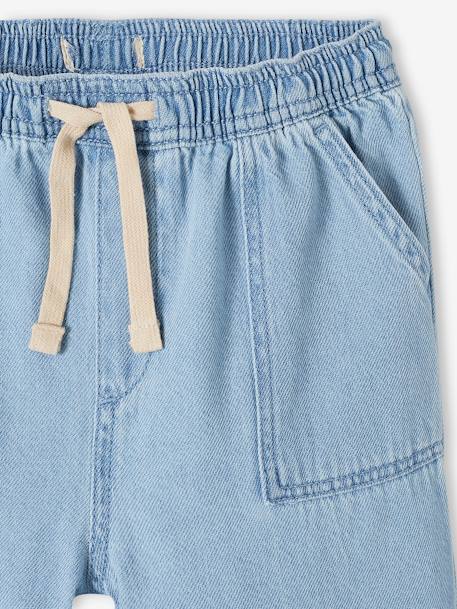 Mädchen Loose-fit-Jeans mit Schlupfbund Oeko-Tex - blue stone+double stone - 6