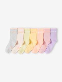 Maedchenkleidung-Unterwäsche, Socken, Strumpfhosen-Socken-7er-Pack Mädchen Socken Oeko-Tex