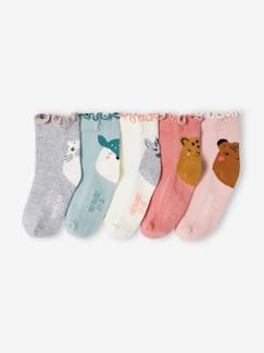 Maedchenkleidung-Unterwäsche, Socken, Strumpfhosen-Socken-5er-Pack Mädchen Socken Oeko-Tex