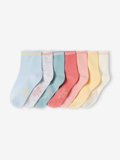 Maedchenkleidung-Unterwäsche, Socken, Strumpfhosen-Socken-7er-Pack Mädchen Socken BASIC Oeko-Tex