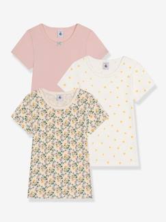 Maedchenkleidung-Shirts & Rollkragenpullover-Shirts-3er-Pack Mädchen T-Shirts PETIT BATEAU