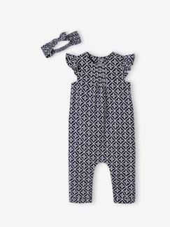 Babymode-Mädchen Baby-Set: Overall & Haarband