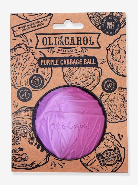 Baby Sensorikball Rotkohl OLI & CAROL - violett - 1