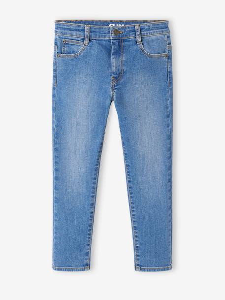 Jungen Slim-Fit-Jeans WATERLESS, Hüftweite COMFORT Oeko-Tex - blue stone+dark blue+double stone+dunkelgrau - 13