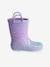 Kinder Gummistiefel - violett bedruckt - 2