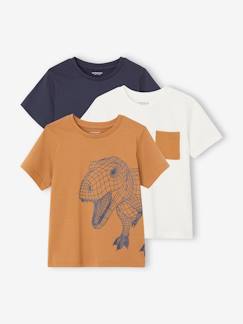Jungenkleidung-Shirts, Poloshirts & Rollkragenpullover-Shirts-3er-Pack Jungen T-Shirts BASIC Oeko-Tex