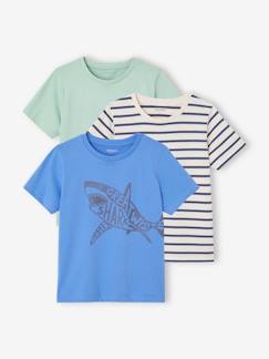 Jungenkleidung-Shirts, Poloshirts & Rollkragenpullover-Shirts-3er-Pack Jungen T-Shirts BASIC Oeko-Tex