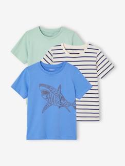 Jungenkleidung-Shirts, Poloshirts & Rollkragenpullover-3er-Pack Jungen T-Shirts BASIC Oeko-Tex
