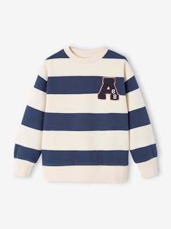 Jungenkleidung-Pullover, Strickjacken, Sweatshirts-Sweatshirts-Jungen Sweatshirt mit Frottee-Patch Oeko-Tex