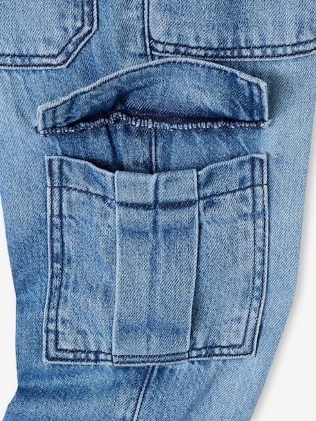 Jungen Cargo-Jeans mit Dehnbund Oeko-Tex - blue stone+double stone+schwarz denim - 5