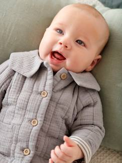 Babymode-Pullover, Strickjacken & Sweatshirts-Baby Jacke, personalisierbar, Wattierung Recycling-Polyester