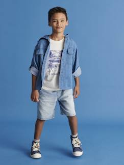 Jungenkleidung-Jungen Jeans-Shorts mit Schlupfbund Oeko-Tex