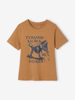 Jungenkleidung-Shirts, Poloshirts & Rollkragenpullover-Jungen T-Shirt mit Dino-Print, Recycling-Baumwolle