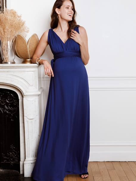 Wickelkleid für Schwangerschaft & Stillzeit Romaine Tank ENVIE DE FRAISE - blau - 1