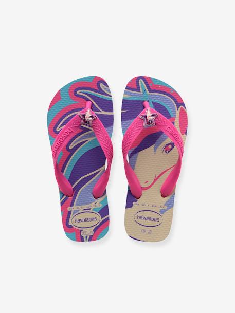 Kinder Zehenpantoletten Fantasy Einhorn HAVAIANAS - blau bedruckt - 4