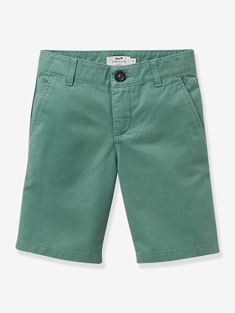 Jungen Chino-Shorts CYRILLUS - aqua+azurblau+rosa - 1