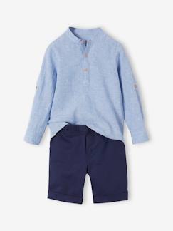 Jungenkleidung-Festliches Jungen-Set: Hemd & Shorts