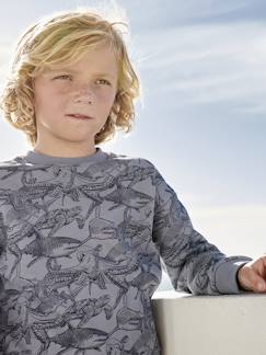 Jungenkleidung-Pullover, Strickjacken, Sweatshirts-Sweatshirts-Jungen Sweatshirt mit Recycling-Polyester