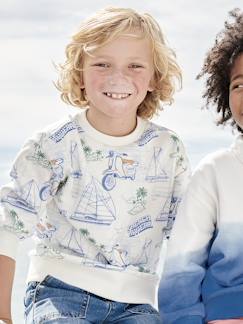 Jungenkleidung-Pullover, Strickjacken, Sweatshirts-Sweatshirts-Jungen Sweatshirt mit Print & Recycling-Polyester