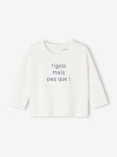 Babymode-Shirts & Rollkragenpullover-Baby Shirt aus Bio-Baumwolle mit Message, personalisierbar