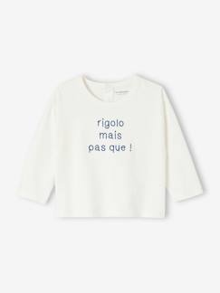 -Baby Shirt aus Bio-Baumwolle mit Message, personalisierbar