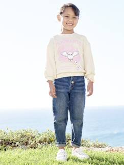 Maedchenkleidung-Hosen-Mädchen Mom-Fit-Jeans, WATERLESS Hüftweite REGULAR