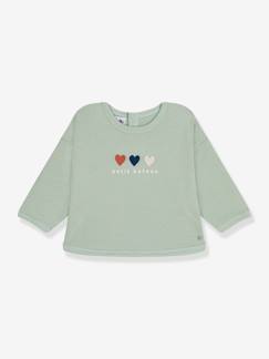 Babymode-Pullover, Strickjacken & Sweatshirts-Mädchen Sweatshirt PETIT BATEAU, Herzen