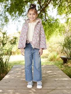 Maedchenkleidung-Mädchen Loose-fit-Jeans mit Stoffgürtel