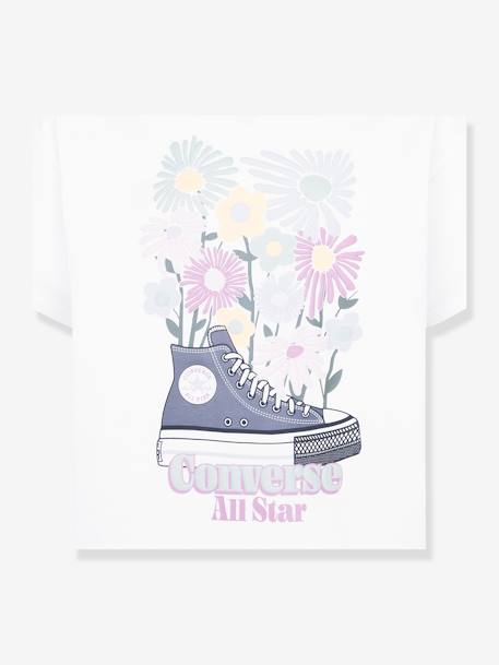 Mädchen T-Shirt CONVERSE mit Sneaker-Print - wollweiß - 3