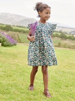 Maedchenkleidung-Kurzärmeliges Mädchen Sommerkleid