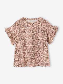 Geripptes Mädchen T-Shirt mit Recycling-Baumwolle -  - [numero-image]