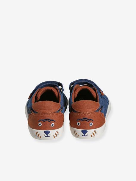 Kinder Stoff-Sneakers mit Anziehtrick - jeansblau - 6
