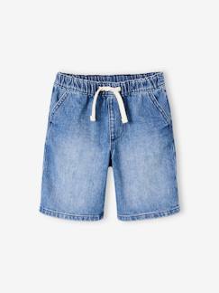 -Jungen Jeans-Shorts mit Schlupfbund Oeko-Tex