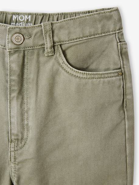 Mädchen Mom-Hose, Hüftweite REGULAR - khaki+pfirsich - 5