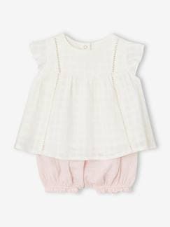 -Mädchen Baby-Set: Kleid & Shorts