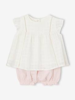 Babymode-Mädchen Baby-Set: Kleid & Shorts
