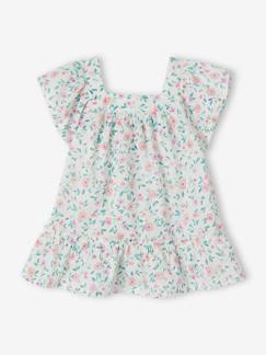 Babymode-Geblümtes Baby Kleid mit Schmetterlingsärmeln