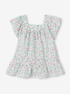 -Geblümtes Baby Kleid mit Schmetterlingsärmeln