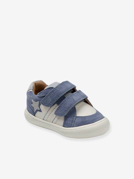Baby Klett-Sneakers mit Stern - wollweiß - 1