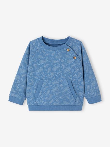 Baby Sweatshirt mit Recycling-Polyester - blau - 1