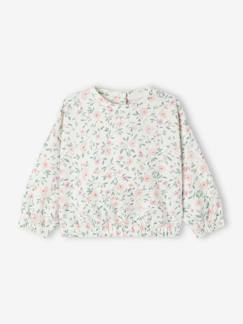 Babymode-Pullover, Strickjacken & Sweatshirts-Baby Sweatshirt mit Blumen Oeko-Tex